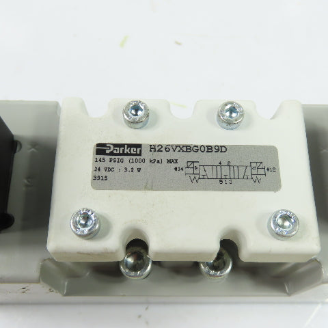 Parker H26VXBG0B9D Solenoid Pneumatic Directional Valve 24VDC