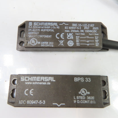 Schmersal BPS 33 BNS 33-12Z-2187 Coded Magnetic Safety Sensor W/ Actuator 100V