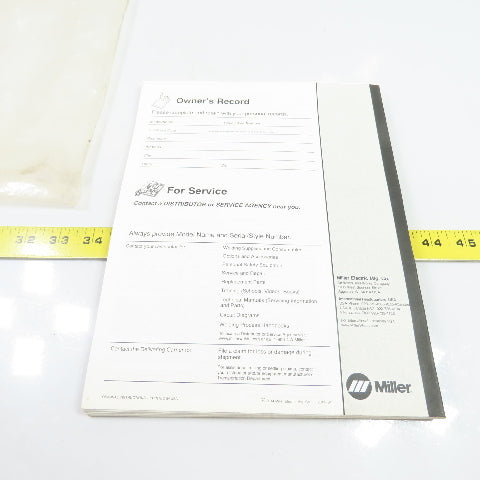 Miller OM-257675E Auto-Axcess E Digital Welding Power Source Owner's Manual