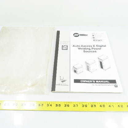 Miller OM-257675E Auto-Axcess E Digital Welding Power Source Owner's Manual