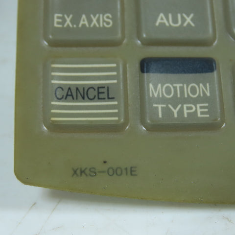 Yaskawa XKS-001E Yasnac XRC Robot Teach Pendant Keypad Membrane Overlay