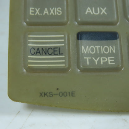 Yaskawa XKS-001E Yasnac XRC Robot Teach Pendant Keypad Membrane Overlay