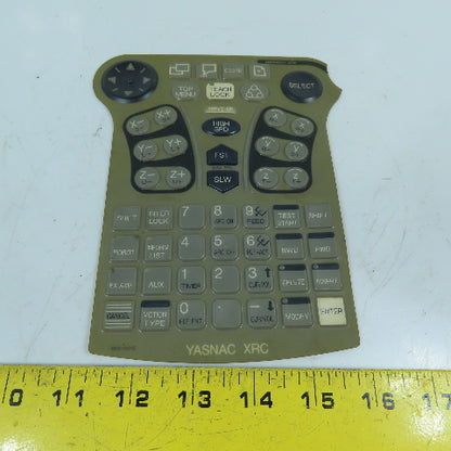 Yaskawa XKS-001E Yasnac XRC Robot Teach Pendant Keypad Membrane Overlay