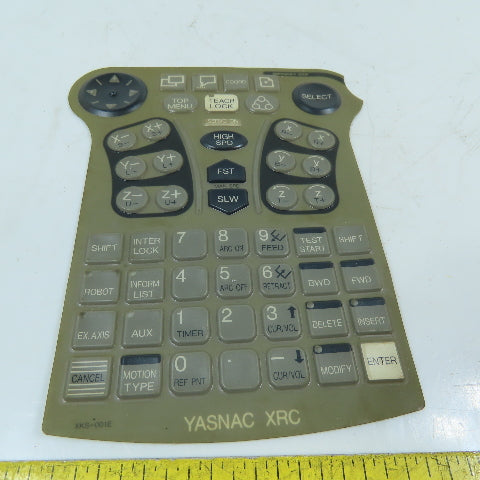 Yaskawa XKS-001E Yasnac XRC Robot Teach Pendant Keypad Membrane Overlay