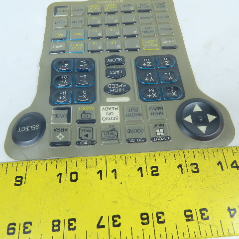 Motoman NKS-002E Robot Teach Pendant Membrane Keypad Overlay