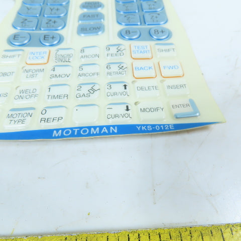 Motoman YKS-012E Robot Teach Pendant Membrane Keypad Overlay