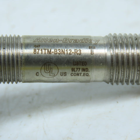 Allen-Bradley 871TM-B3N12-R3 12mm Inductive Proximity Sensor 2-Wire AC/DC