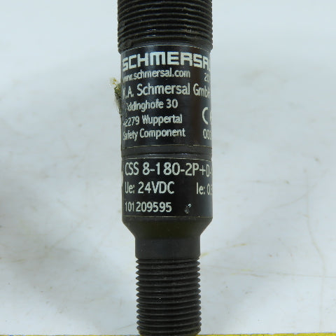 Schmersal 101209595 CSS 8-180-2P+D-M-ST M12 8-Pin Electronic Safety Sensor 24VDC