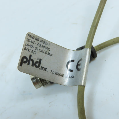 PHD 67922-1 Reed Proximity Switch Sensor 4.5-30VDC PNP/NPN Quick Connect