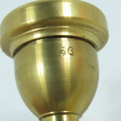 Vincent Bach 5G Brass Trombone Mouthpiece Large Shank