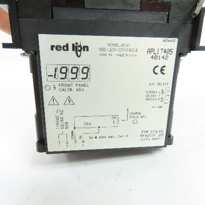 Red Lion Controls APLIT405 5A AC Digital Current Panel Meter 115VAC
