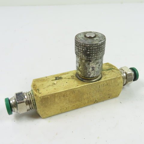 Parker F400B-11CH Hydraulic Flow Control Valve 2000 PSI 5GPM 1/4" NPT