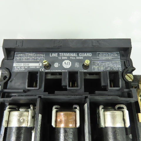 Allen-Bradley 1494V-DS60 60A 3-Pole Fusible Disconnect Switch 600VAC