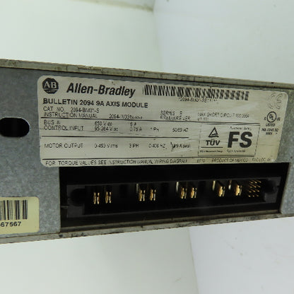 Allen-Bradley 2094-BM01-S Servo Drive Axis Module 400/460V 9A (Parts/Repair)