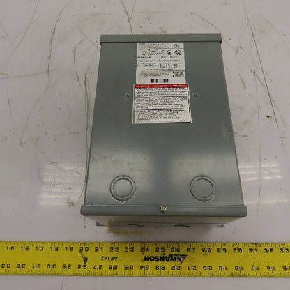 Square D 3S1F 3KVA General Purpose Transformer 480/240V Pri 120/240V Sec