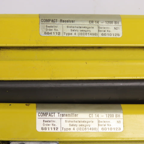 Leuze CR14-1200BH CT14-1200BH Light Curtain Transmitter & Receiver Set 24VDC