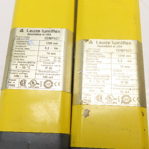 Leuze CR14-1200BH CT14-1200BH Light Curtain Transmitter & Receiver Set 24VDC