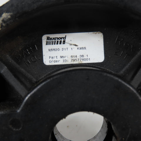 Rexnord NS820-21T No 820 Two Strand Chain Sprocket 1" Bore 21-Tooth