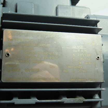 SEW-EURODRIVE WF20 DT71D4 1/2HP AC Gear Motor 3Ph 220-240/380-415V 71 Frame