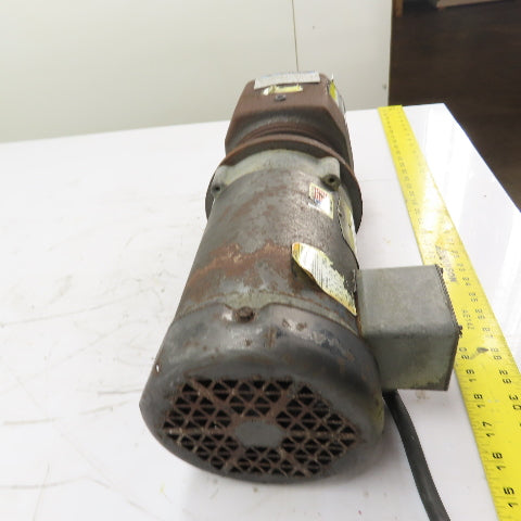 Boston Gear 1HP Inline Gear Motor 208-230/460V 3Ph 1725RPM 56C 20:1 Ratio
