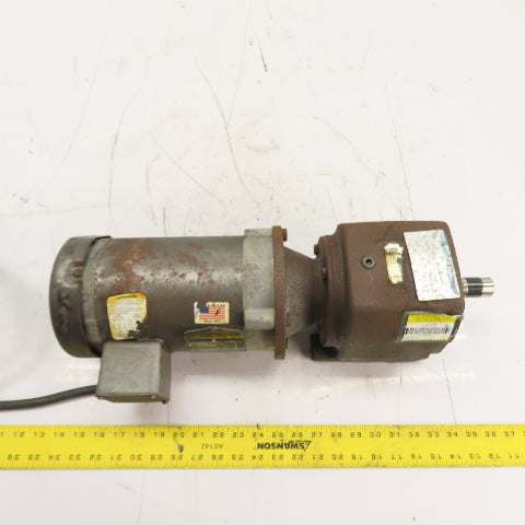 Boston Gear 1HP Inline Gear Motor 208-230/460V 3Ph 1725RPM 56C 20:1 Ratio