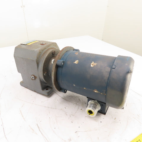 Boston Gear F842B-20K-B5-M1 20.548:1 Ratio Inline Gear Motor 3Ph 230/460V 1/2HP