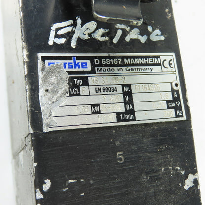 Perske VS31.09-2 0.66KW Servo Motor 400VY 11200RPM 1.6Az