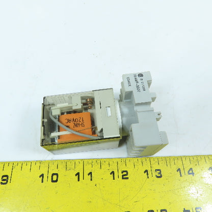 Allen-Bradley 700-HA32A1-4 General Purpose Relay W/Socket Base 120VAC 10A DPDT