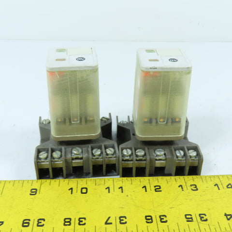 Allen-Bradley 700-HA33A1-4 3PDT General Purpose Relay w/ Socket Base 120VAC