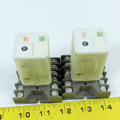 Allen-Bradley 700-HA33A1-4 3PDT General Purpose Relay w/ Socket Base 120VAC
