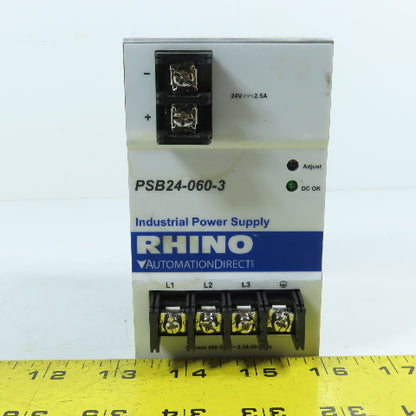 Automation Direct PSB24-060-3 60W Power Supply 24VDC 3-Phase 400-500VAC Input