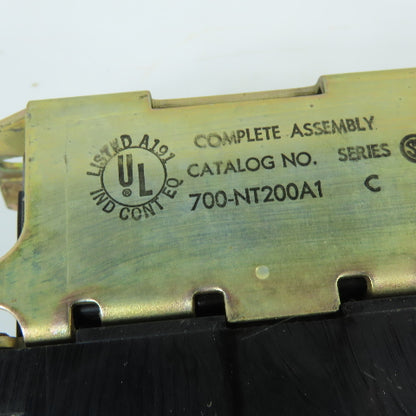 Allen-Bradley 700-NT200A1 Pneumatic Timing Relay On/Off Delay 2NO 4-Pole 120V