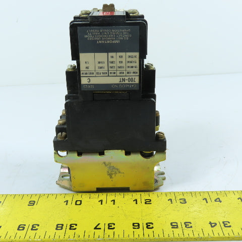 Allen-Bradley 700-NT200A1 Pneumatic Timing Relay On/Off Delay 2NO 4-Pole 120V