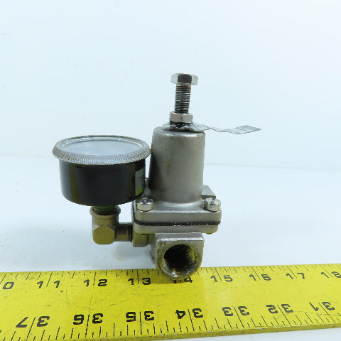Watts SS263AP-M1 1/2" Stainless Steel Water Pressure Regulator W/Gauge