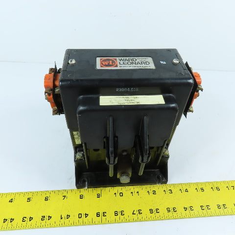 Ward Leonard Reliance 78093-R 180A 2-Pole DC Contactor 600VDC 120V Coil