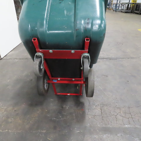 Rubbermaid No. 1314 1 Cubic Yard Commercial Plastic Hopper Tilt Truck 850Lbs.