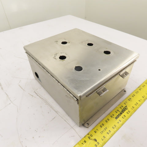 Rittal K-1250 6" x 10" x 12" Stainless Steel Electrical Enclosure W/ Backplate