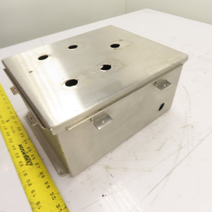 Rittal K-1250 6" x 10" x 12" Stainless Steel Electrical Enclosure W/ Backplate