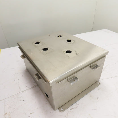 Rittal K-1250 6" x 10" x 12" Stainless Steel Electrical Enclosure W/ Backplate