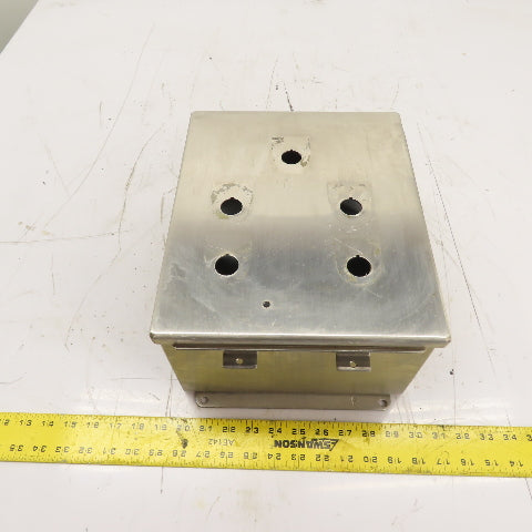 Rittal K-1250 6" x 10" x 12" Stainless Steel Electrical Enclosure W/ Backplate