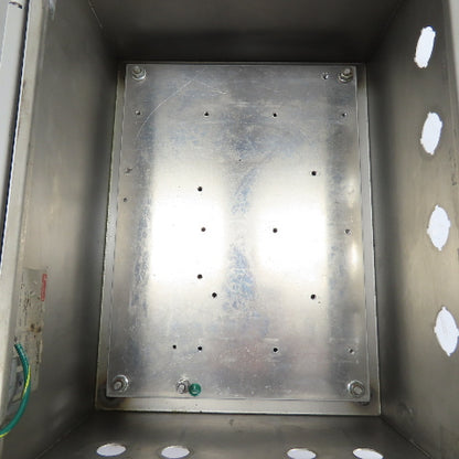 8" x 12" x 16" Stainless Steel Hinged Electrical Enclosure W/ Backplate