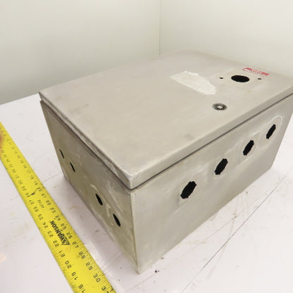 8" x 12" x 16" Stainless Steel Hinged Electrical Enclosure W/ Backplate