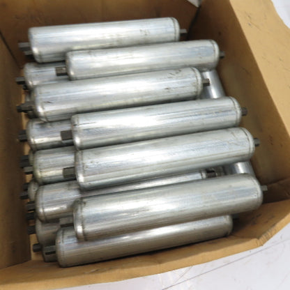 Galvanized Steel Gravity Conveyor Rollers 8-3/4" x 2" OD Lot Of 30
