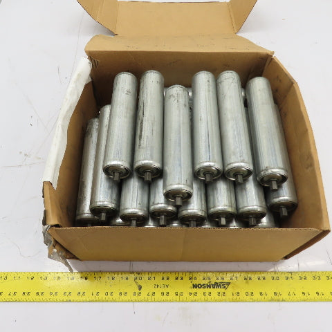 Galvanized Steel Gravity Conveyor Rollers 8-3/4" x 2" OD Lot Of 30