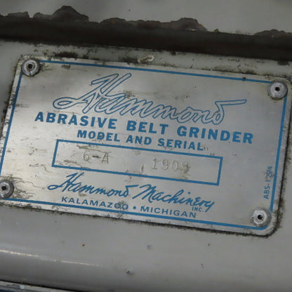 Hammond 6-A Air Tension Abrasive Belt Grinder Backstand Pair Left/Right