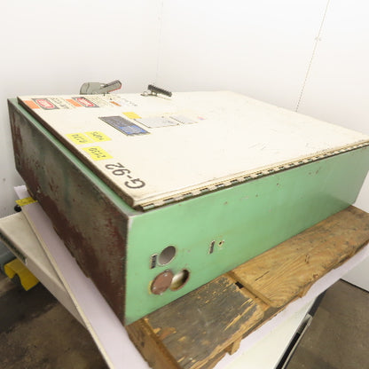 12" x 37.5" x 48" Electrical Enclosure W/ Backplate & Disconnect Switch