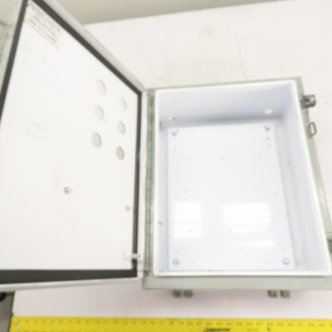 Hoffman A201608LP NEMA 12 8" x 16" x 20" Electrical Enclosure W/ Backplate