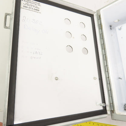 Hoffman A201608LP NEMA 12 8" x 16" x 20" Electrical Enclosure W/ Backplate