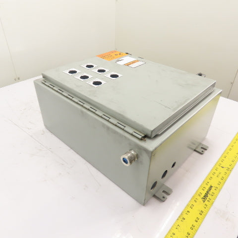Hoffman A201608LP NEMA 12 8" x 16" x 20" Electrical Enclosure W/ Backplate