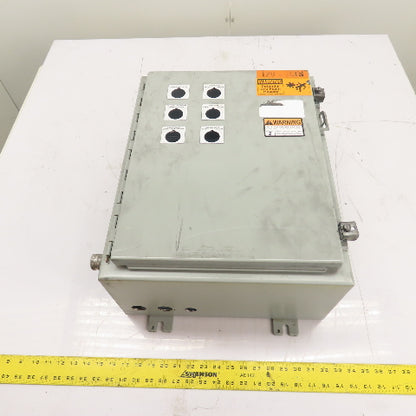 Hoffman A201608LP NEMA 12 8" x 16" x 20" Electrical Enclosure W/ Backplate
